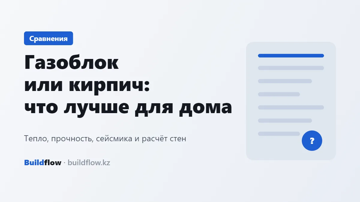 Газоблок қаланымы мен қызыл керамикалық кірпіш қабырға қатар тұр