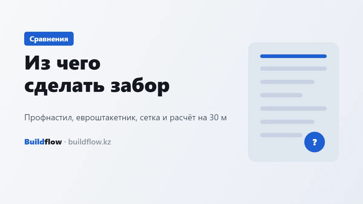 Профильді құбыр бағаналардағы профнастил қоршау және оның жанындағы евроштакетник
