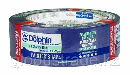 Синяя бумажная  малярная лента PAINTERS 38mm x 50m