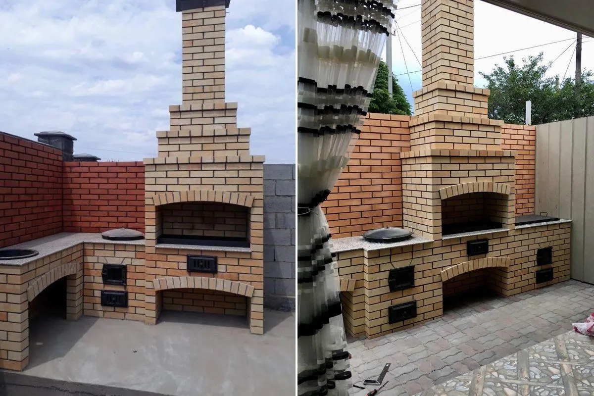 Столешница для барбекю гранитная