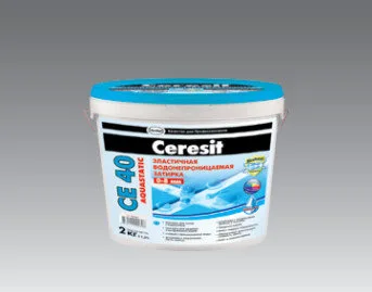 Затирка эластичная Ceresit CE 40 Aquastatic белая
