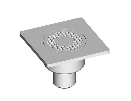 Трап пластиковый прямой d50, 15х15см Nova