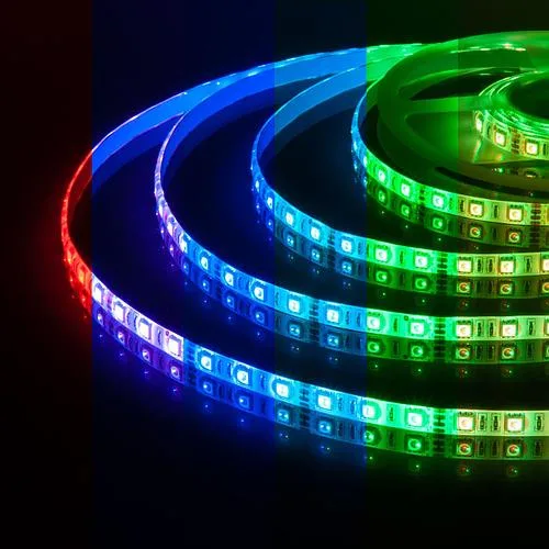 Лента LED SMD5050-60L-12V-RGB.-10 м для декоративного освещения, SMD 5050, 60 LED/м, 12 В, RGB, 10 м