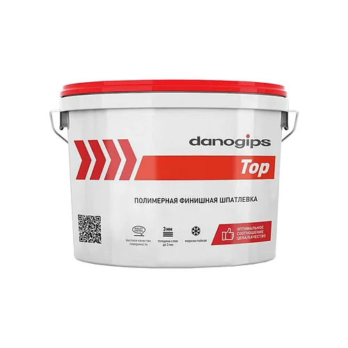 Финишная шпатлевка Danogips TOP, 16,5 кг.