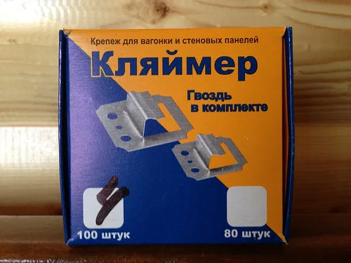 Кляймер для вагонки и стеновых панелей 7мм/8мм