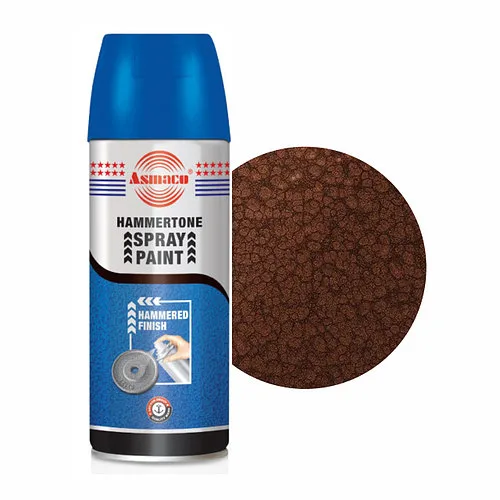 Аэрозольная краска Молоткового эффекта, КОРИЧНЕВЫЙ, Hammertone Spray Paint Brown ASMACO, 400 мл