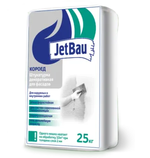 Штукатурка декоративная на цементной основе JetBau “Короед”, 25 кг
