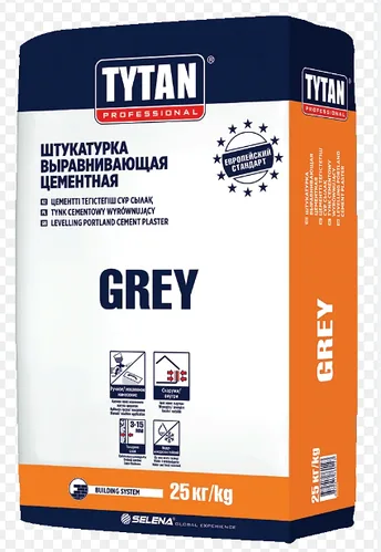 Штукатурка Tytan Grey цементная 25 кг