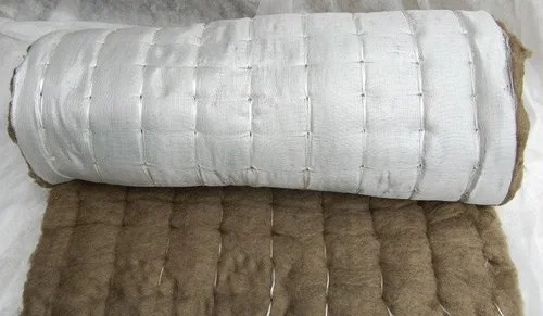 Маты прошивные на стеклоткани с одной стороны
