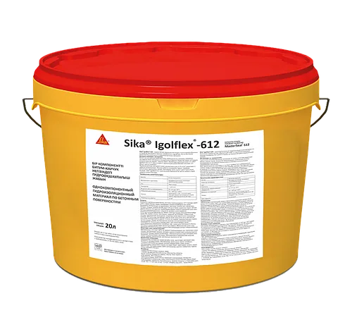 Гидроизоляционное покрытие для эксплуатируемого фундамента Sika Igolflex-612 (MasterSeal 612) 20 л