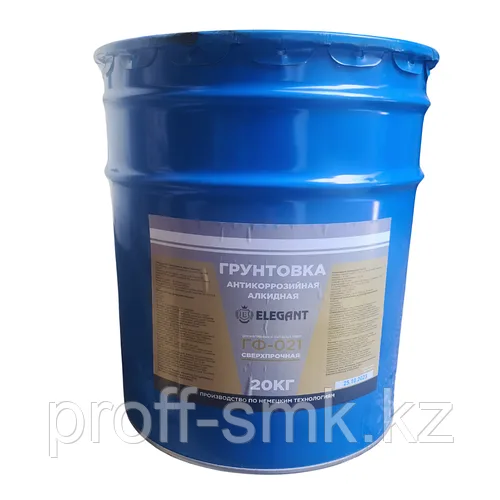 Грунтовка антикоррозийная алкидная ГФ-021, 20 кг, серая