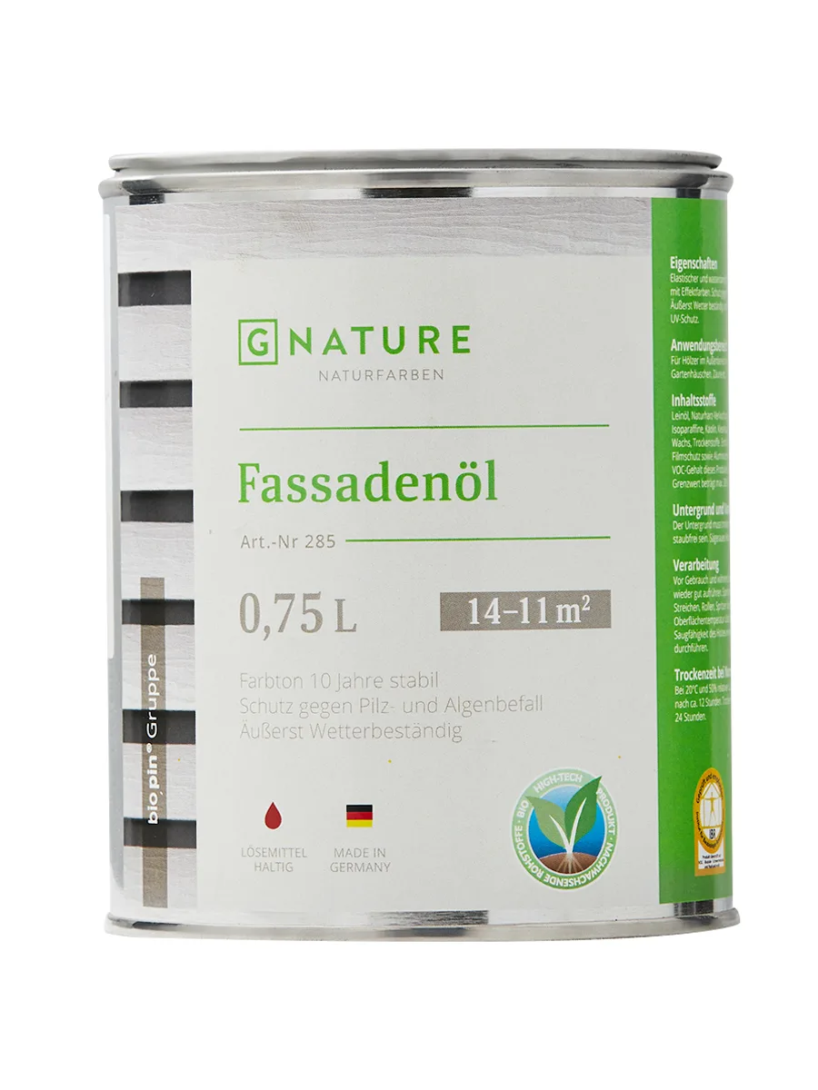 Масло для фасадов с эффектом металлик\285 Fassadenöl Gnature, Германия