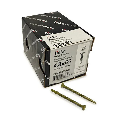 Шурупы (саморезы) флюгельные Finka Wing Screws 4,8x65 мм TX25 (180 шт)