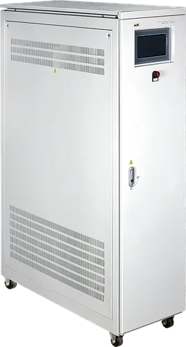 Стабилизатор напряжения трёхфазный IEK INDUSTRIAL, 100 кВА, 400 В, напольный, электромеханический