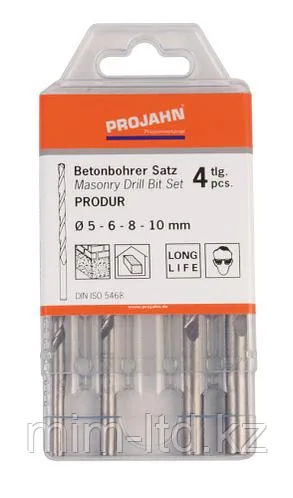 PRODUR Набор сверл, 5-10 мм, 4 шт., пластиковый кейс Projahn