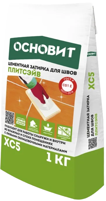 Copy: Плитсэйв XC6 E затирка цветная эластичная Основит - 20 кг
