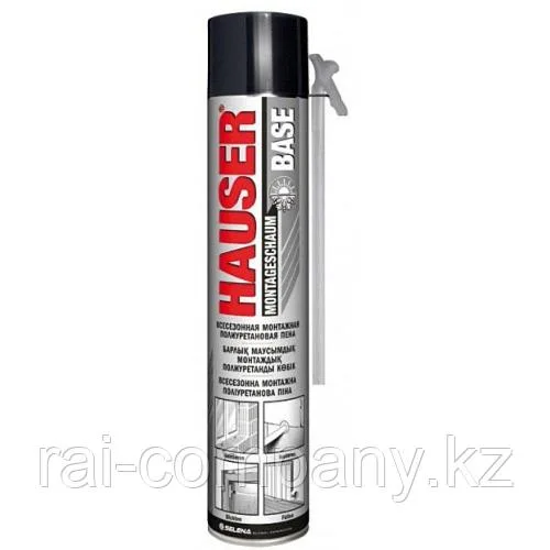 Пена монтажная всесезонная полиуретановая Hauser base 500 г