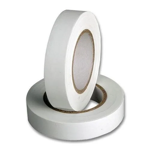 Лента клейкая, изоляционная, ПВХ, белая,19*2