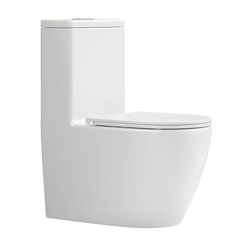Унитаз монолитный SANITECO SA-3073 белый 690X360X835