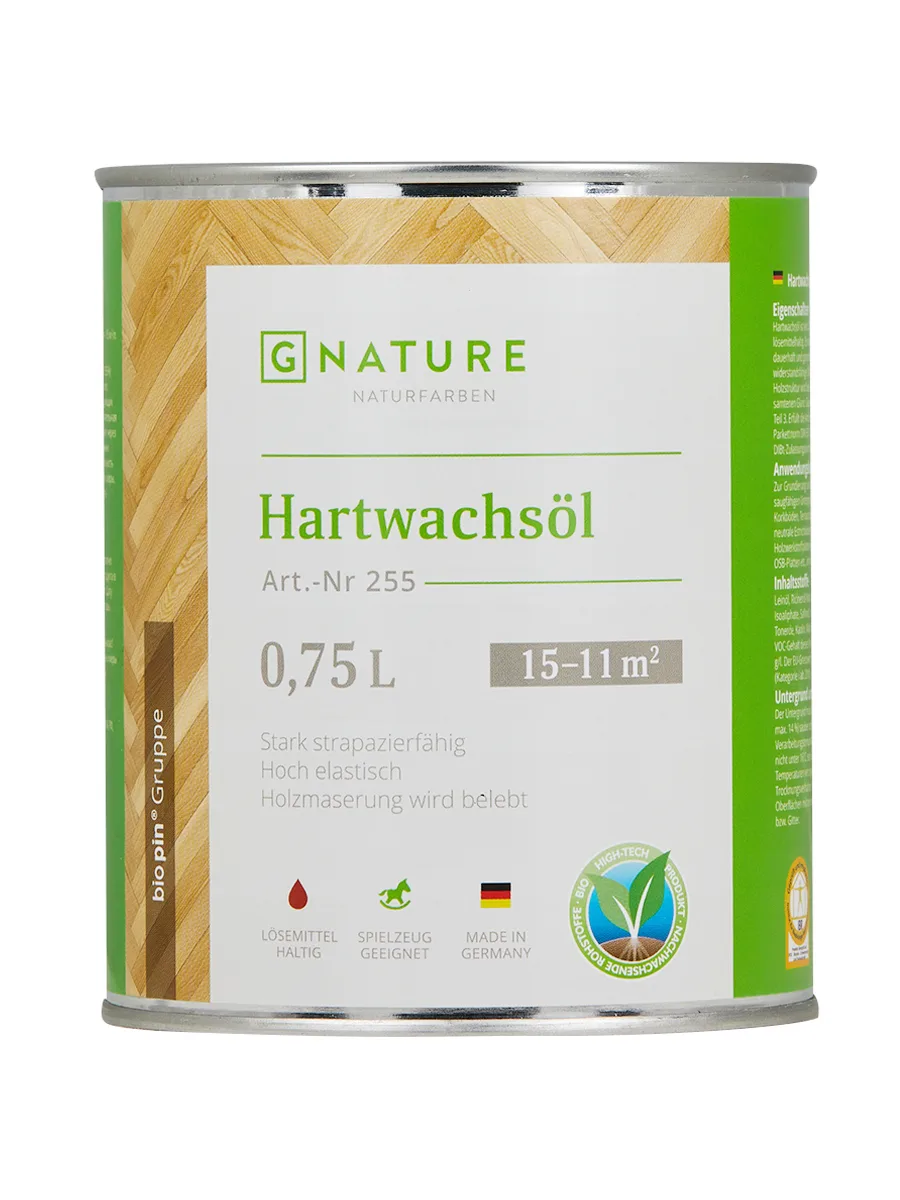 Масло с твердым воском \255 Hartwachsöl Gnature, Германия