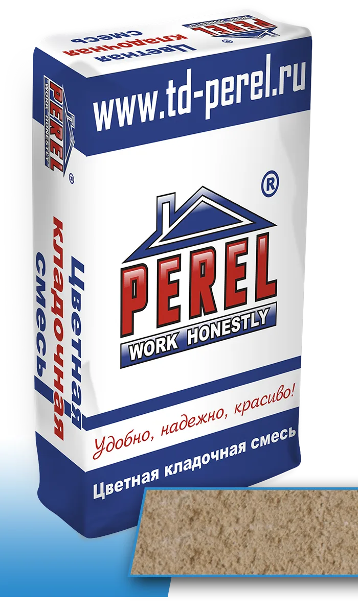 Кремово-бежевая кладочная смесь Perel