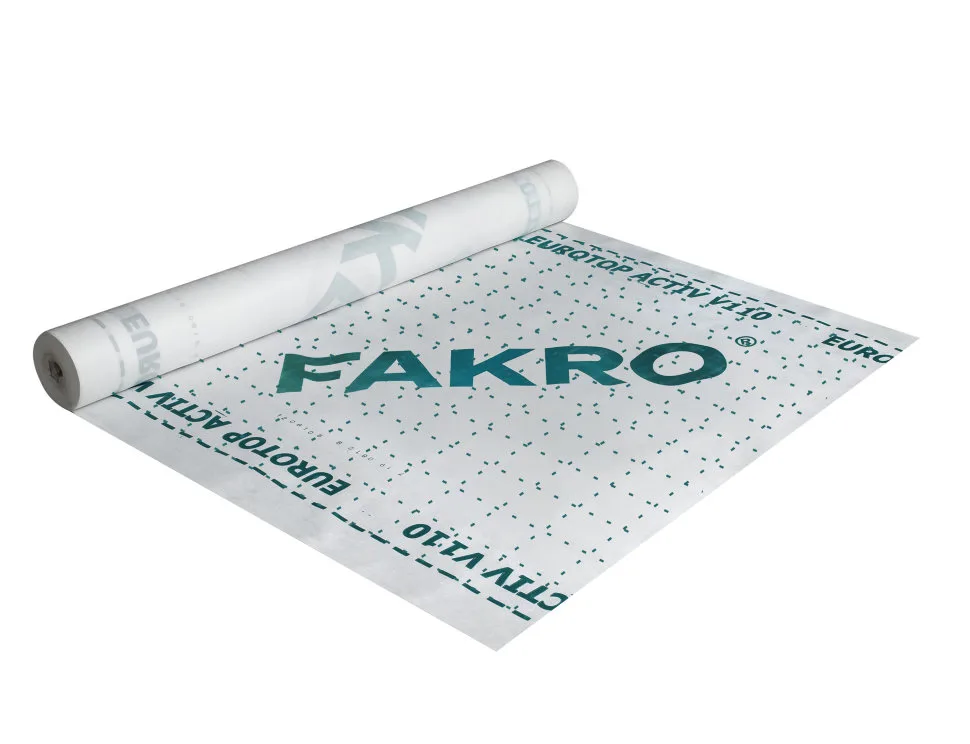Активная пароизоляция, рулон 1,5*50 м, 75 м2. Fakro EUROTOP ACTIV V 110, Польша