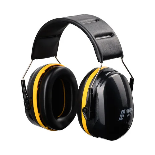 NITRAS 9252 MUTE DEFENDER PRO, наушники противошумные, SNR 32 дБ, черно-желтые