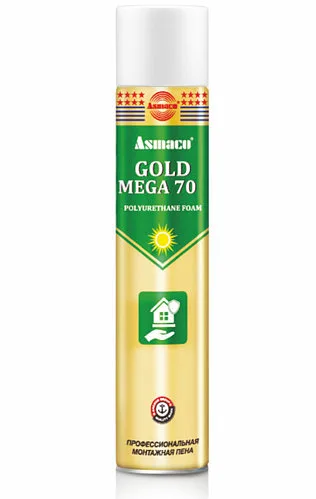 GOLD 70 Polyurethane Foam Asmaco, Профессиональная монтажная пена ручного нанесения