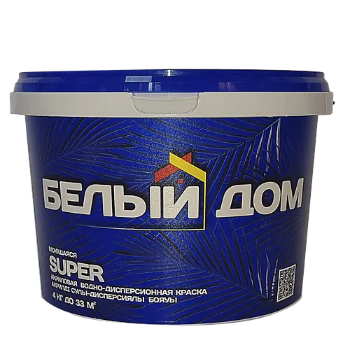 Краска водоэмульсионная акриловая SUPER