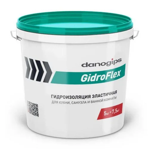 Danogips GidroFlex гидроизоляция эластичная 5кг