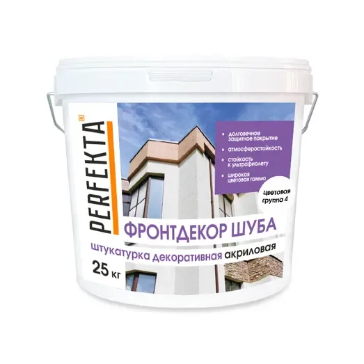 Штукатурка декоративная акриловая Фронтдекор Шуба, группа 4, 25 кг
