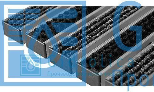 Придверная решетка Gidrolica Step - текстиль+щетка,  м.кв.