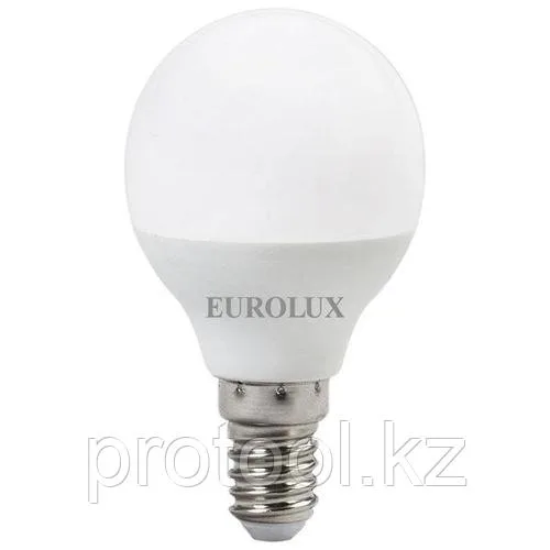 Лампа светодиодная LL-E-G45-7W-230-4K-E14 (шар, 7Вт, нейтр., Е14) Eurolux