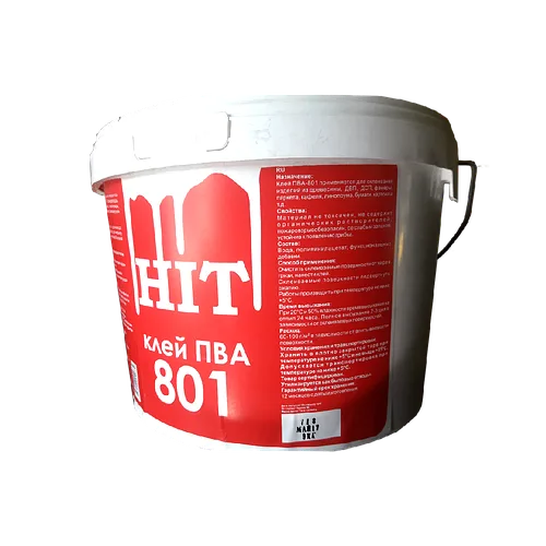 HIT Клей ПВА-801, 9кг.
