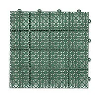 Модульное покрытие, 30 × 30 × 1,1 см, пластик, зелёное, 1 шт.