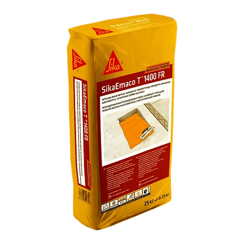Безусадочная быстротвердеющая смесь SikaEmaco T 1400 FR (MasterEmaco T 1400 FR KZ) 25 кг