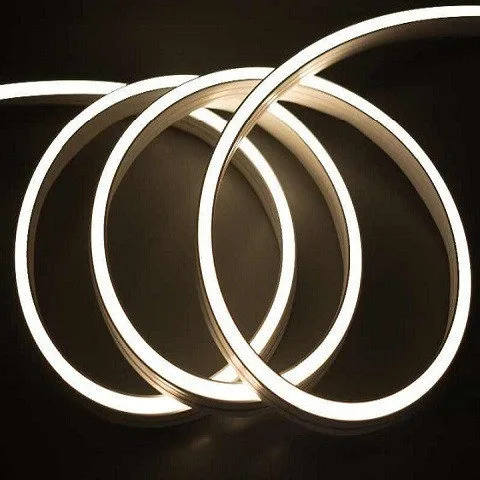 Холодный неон белый 220В 24*12 мм Flex LED Neon белый