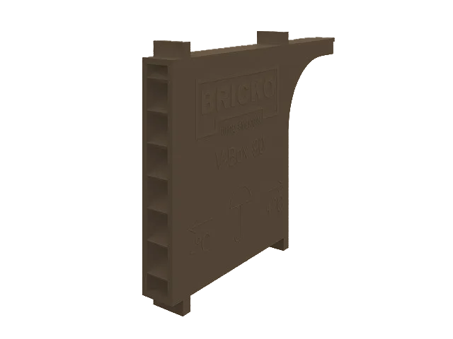 Вентиляционно-осушающая коробочка V-box 90, темно-коричневая