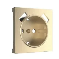 Накладка для USB розетки /WL10-USB-CP (шампань рифленый)