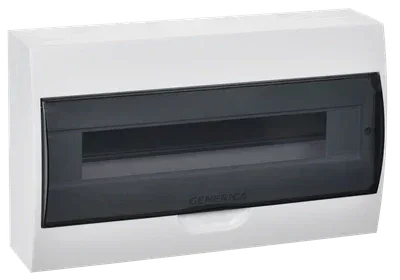 Корпус пластиковый ЩРН-П-18 черная прозрачная дверь IP41 GENERICA