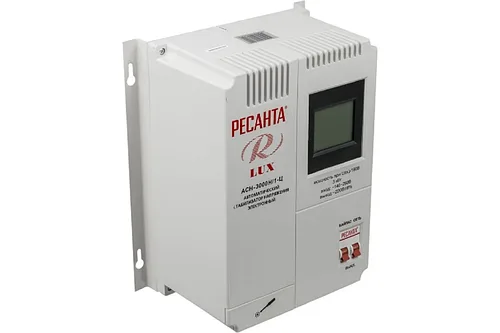 Стабилизатор напряжения настенный АСН-3000Н/1-Ц 3кВт 230В (с фильтром помех) РЕСАНТА