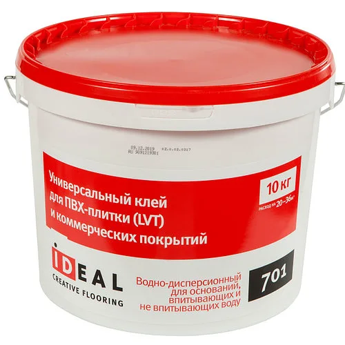 Клей Ideal 701 — универсальный клей для  ПВХ и LVT покрытий