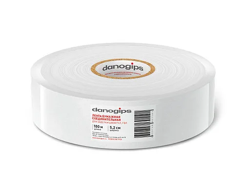 Соединительная бумажная лента для заделки швов Danogips 5,2 см х 100 м