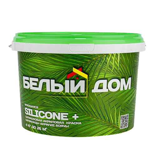 Краска силиконовая акриловая SILICONE+ фасадная