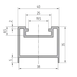 Профиль стойки AYPC.111.0709