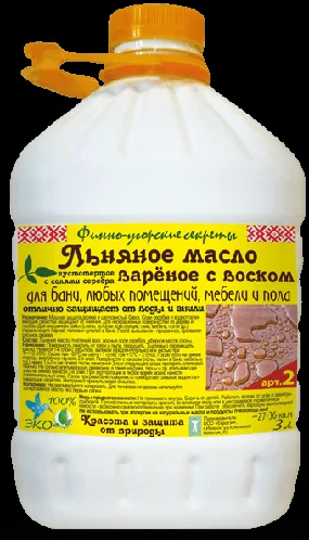 Льняное масло с воском 3 л
