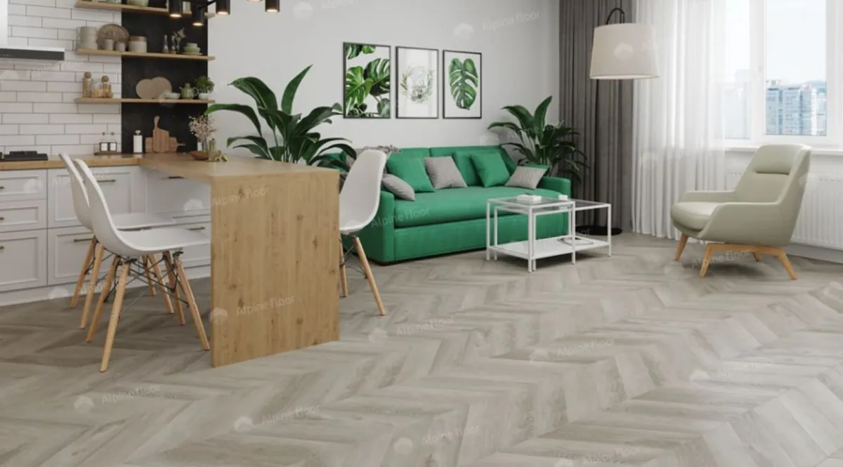 Alpine Floor Дуб Фантазия Шеврон Chevron ECO 20-1 LVT плитка