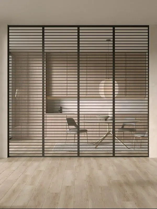 Раздвижная алюминиевая перегородка Minoli Split 12