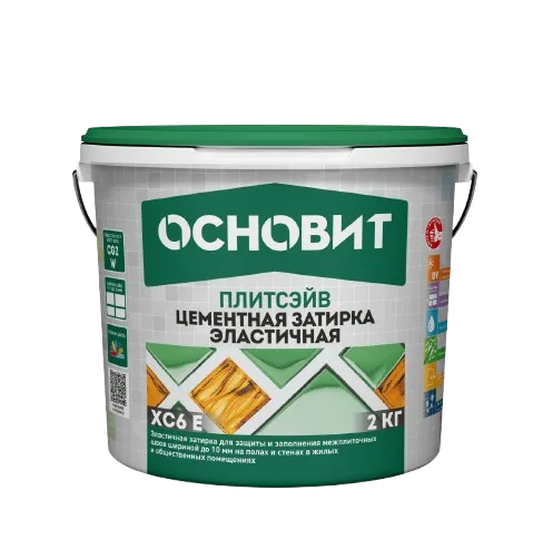 Плитсэйв XC6 E затирка цветная эластичная Основит - 2 кг