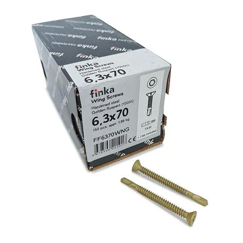 Шурупы (саморезы) флюгельные Finka Wing Screws 6,3x70 мм TX30 (150 шт)